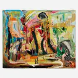 Joseph Meierhans, Untitled, 1950, mixed media on Masonite