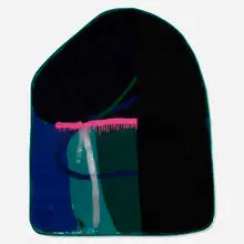 James Benjamin Franklin, Untitled, 2018, acrylic, Apoxie Sculpt and fabric collage on sealed rigid wrap