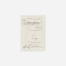 Andy Warhol, Signed title page from The Philosophy of Andy Warhol (From A to B & Back Again) with drawing, 1975, ink on printed paper