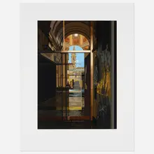 Richard Estes, Salzburg Cathedral, 1983, screenprint in colors on Fabriano Cottone
