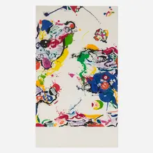 Sam Francis, Untitled [SFE-043], 1987, aquatint in colors on BFK Rives