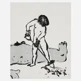 Sanya Kantarovsky, Untitled, 2018, screenprint in colors
