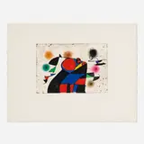 Joan Miró, Gaudi XI (from The Gaudi series), 1979, etching with Chine appliqué in colors on Arches
