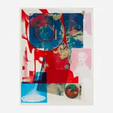 Robert Rauschenberg, Quarry Local One, 1968, offset lithograph in colors