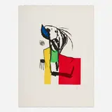 Joan Miró, Chanteur des rues IV, 1981, etching and aquatint in colors on Arches