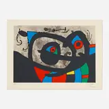 Untitled (from Le lézard aux plumes d'or series) by Joan Miró, 1971, lithograph in colors, sold Jun 2026