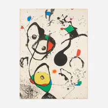 Joan Miró, La Reine des éphémères, 1975, etching and aquatint in colors on Arches