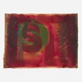 Howard Hodgkin, Red Listening Ear, 1986, intaglio with carborundum in colors with hand-coloring on TH Saunders