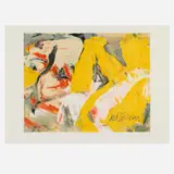 Willem de Kooning, The Man and the Big Blonde, 1982, offset lithograph in colors
