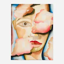 Francesco Clemente, Air, 2007, Ukiyo-e woodcut in colors