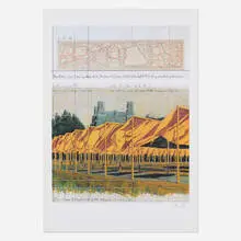 The Gates by Christo, 1990, offset lithograph in colors, sold Jun 2026