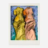 Jim Dine, The Foam, 1990, etching, aquatint and power-tool drypoint with hand-coloring on Hahnemühle