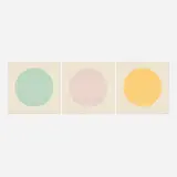 Robert Mangold, Distorted Square Within A Circle, 1973, screenprint in colors