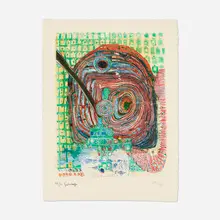 Die Seereise I by Friedensreich Hundertwasser, 1967, etching in colors, sold Jun 2026