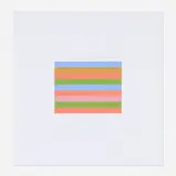 Bridget Riley, Vista, 2017, screenprint in colors on Fabriano