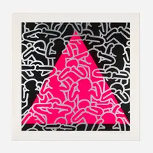 Silence=Death by Keith Haring, 1989, screenprint in colors, sold Jun 2026
