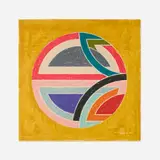 Frank Stella, Sinjerli Variation Squared with Colored Ground Ia, 1981, lithograph and screenprint in colors on Arches