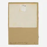 Robert Rauschenberg, Untitled (from the Shirtboards, Morocco, Italy '52 portfolio), 1991, mixed media print in colors with collage on handmade and heavy board paper