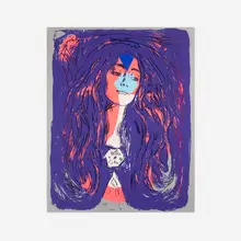 Andy Warhol, Eva Mudocci (After Munch), 1984, screenprint in colors on Lenox Museum Board