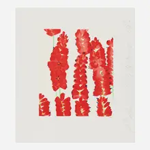 Wallflower 26 (from the Wallflowers portfolio) by Donald Sultan, 2008, screenprint in colors, sold Jun 2026