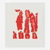 Donald Sultan, Wallflower 26 (from the Wallflowers portfolio), 2008, screenprint in colors