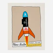 Tom Sachs, Too Darn Hot, 2022, screenprint in colors with semi-gloss varnish on Somerset Tub Sized Satin
