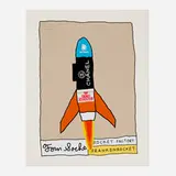 Tom Sachs, Too Darn Hot, 2022, screenprint in colors with semi-gloss varnish on Somerset Tub Sized Satin