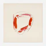 Michael Heizer, Edition One (from Lashonda Series), 1975, screenprint in colors with hand-coloring on Arches 88