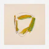 Michael Heizer, Edition One (from the Lashonda series), 1975, screenprint in colors with hand-coloring on Arches 88