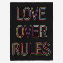 Hank Willis Thomas, Love Over Rules, 2020, screenprint in colors