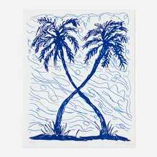 Josh Smith, Untitled (from the White Columns portfolio), 2014, screenprint in colors