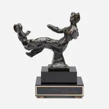 Mother Playing by Chaim Gross, 1948, bronze, sold Oct 2025