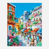 Roberto di Viccaro, Per Le Vie Di Capri, 2002, acrylic on canvas