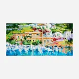 Roberto di Viccaro, Untitled (Capri Scene), acrylic on canvas