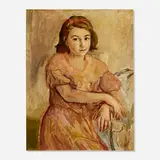 Theresa Bernstein, Portrait of a Girl, oil on canvas