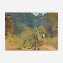 Adam Emory Albright, Southwest Canyon Ride, 1925, oil on canvas