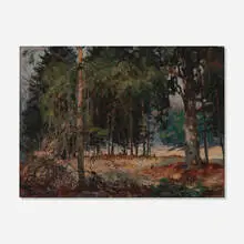 Mathias Alten, Michigan Pines, 1914, oil on board