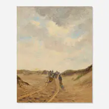 Addison Thomas Millar, Hauling the Log, oil on canvas