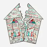 Howard Finster, Kek West, 1988, acrylic on wood