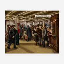 Max Arthur Cohn, Get Change Here, c. 1930, oil on canvas