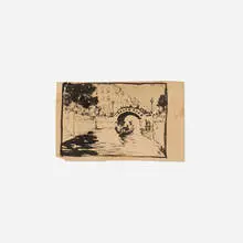 Venice by Robert Henri, 1891, ink on paper, sold Oct 2025