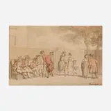 Thomas Rowlandson, Charming Visitors for Chelsea Pensioners, c.1820, ink and watercolor on paper