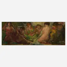Untitled by Theresa Bernstein, 1914, oil on board, sold Oct 2025