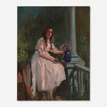 Charles E. Waltensperger, Blue Vase, oil on canvas