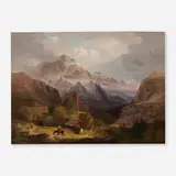 Alvan Fisher, Swiss Mountain Landscape, 1827, oil on canvas
