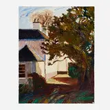 Hugues Claude Pissarro, Le pignon de mon atelier à Fort William, 1993, oil on canvas