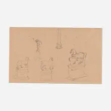 John Graham, Statues and Monuments, pen on paper