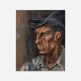 John Langley Howard, The Farmer, 1938, oil on board