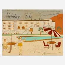 Harry Underwood, Holiday Isle, 2008, oil on board