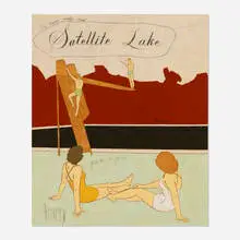 Harry Underwood, Satellite Lake, 2008, oil on board